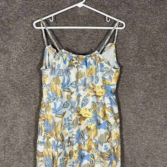 Faherty Dress Womens XS Multicolor Paradise Blossom Floral Maxi Sundress Strappy - Picture 9 of 11